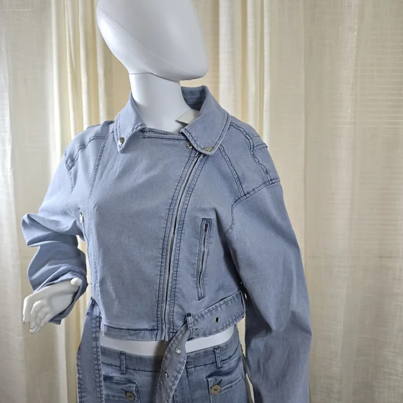 Chic Light Blue Flare & Wide Leg Jeans